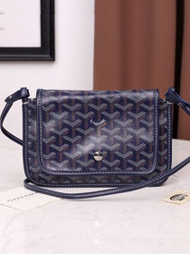 Goyard original canvas plumet pouch GY0010 royal blue