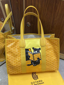 Goyard original canvas villette shopping tote bag GY0026 yellow