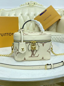 2021 Louis vuitton original calfskin vanity pm handbag M45599 white