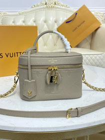 2021 Louis vuitton original calfskin vanity pm handbag M45608 grey