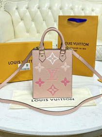 2021 louis vuitton original calfskin petit sac plat bag M80449 pink