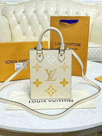 2021 louis vuitton original calfskin petit sac plat bag M80449 white