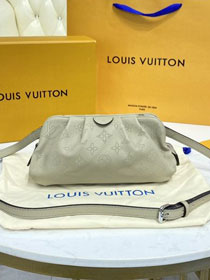 2021 louis vuitton original mahina calfskin scala mini pouch M80095 grey