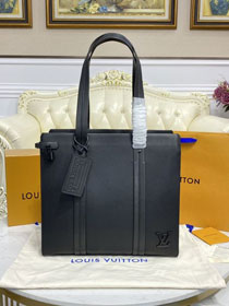 Louis vuitton original calfskin aerogram tote bag M57308 black