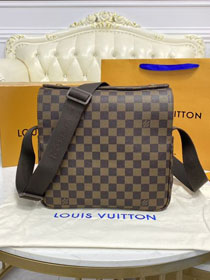 Louis vuitton original damier ebene naviglio messenger bag N45255 