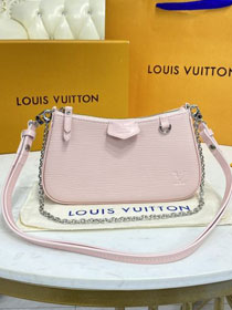 Louis vuitton original epi leather easy pouch M80483 pink