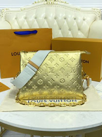 2023 Louis vuitton original lambskin coussin pm bag M57936 gold