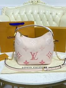 2021 Louis vuitton original embossed calfskin marshmallow hobo bag M45697 pink