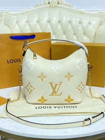 2021 Louis vuitton original embossed calfskin marshmallow hobo bag M45698 white