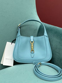 GG original calfskin jackie 1961 mini shoulder bag 637091 light blue