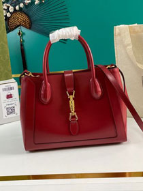 2021 GG original calfskin jackie 1961 medium tote bag 649016 red