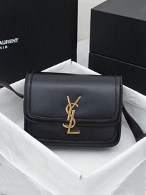 YSL original calfskin solferino small satchel 634306 black