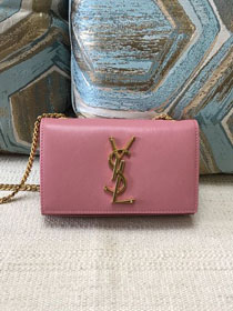 YSL original grained calfskin mini kate bag 326076 light pink