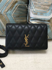 YSL original lambskin angie chain bag 568906 black