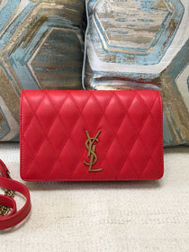 YSL original lambskin angie chain bag 568906 red