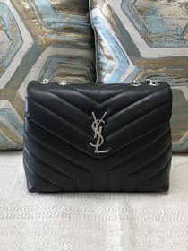 YSL original calfskin loulou small bag 494699 black