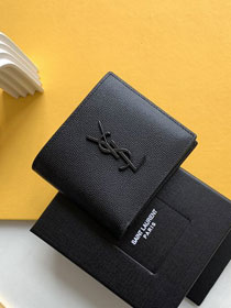 YSL original grained calfskin wallet 453276