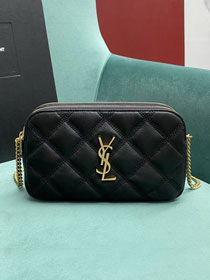 YSL original lambskin becky chain bag 608941 black