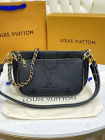 2021 louis vuitton original calfskin multi pochette M80399 black