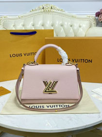 Louis vuitton original calfskin twist one handle bag pm m57584 pink