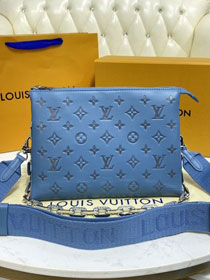 2023 Louis vuitton original lambskin coussin pm bag M57936 light blue