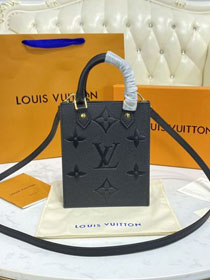 2021 louis vuitton original calfskin petit sac plat bag M57937 black