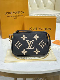 Louis vuitton original calfskin mini pochette M80732 black