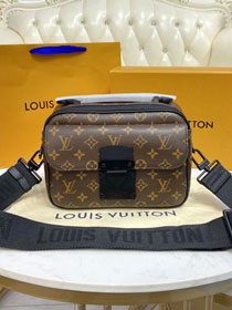 Louis vuitton original monogram canvas s lock messenger bag M45806 black