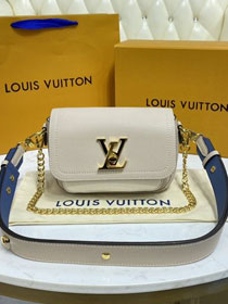 Louis vuitton original calfskin lockme tender bag M58554 grey