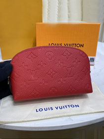 Louis vuitton original calfskin cosmetic pouch m69414 red