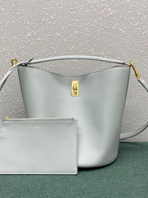 Celine original calfskin bucket 16 bag 195573 mineral