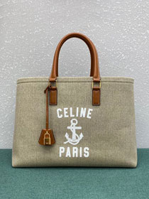 Celine original textile cabas tote 190062 grey