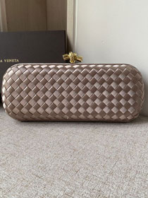 BV original silk knot clutch 202031 grey