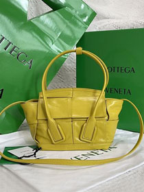 BV original paper calfskin mini arco 29 bag 600606 yellow