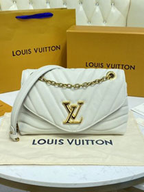 2021 Louis vuitton original calfskin new wave chain bag M58549 white