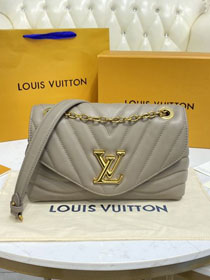 2021 Louis vuitton original calfskin new wave chain bag M58550 taupe