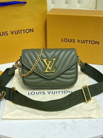 2021 Louis vuitton original calfskin new wave multi-pochette M56462 green