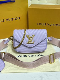 2021 Louis vuitton original calfskin new wave multi-pochette M56462 purple