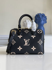 Louis vuitton original monogram calfskin speedy 25 M58947 black