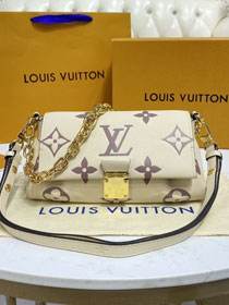 Louis vuitton original calfskin favorite bag M45813 white