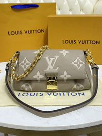 Louis vuitton original calfskin favorite bag M59114 light grey