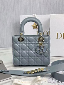 Dior original lambskin small my ABCdior bag M0538-2 light blue