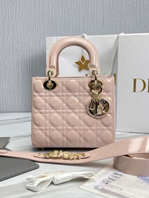 Dior original patent calfskin small my ABCdior bag M0538 pink