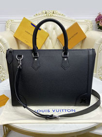 Louis vuitton original monogram calfskin slim briefcase M30810 black