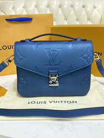 2022 Louis vuitton original calfskin pochette metis bag M59211 blue