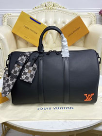 Louis vuitton original calfskin keepall 40 bag m57418 black