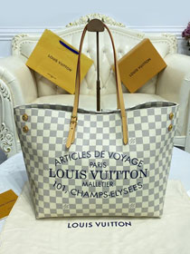 Louis vuitton original damier azur neverfull mm N41375 