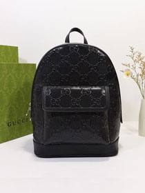 GG original embossed calfskin backpack 658579 black