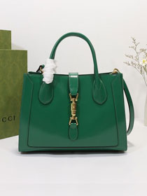 2022 GG original calfskin jackie 1961 medium tote bag 649016 green