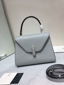 Valextra original calfskin iside mini bag 36028 light grey